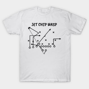 Jet Chip Wasp Special Football Play Football Art Sports Art T-Shirt